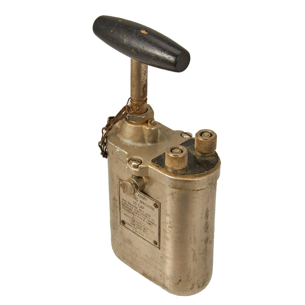 Original U.S. WWII D-Day Army 10 Cap Blasting Machine by White-Rodgers Elec. Co. - Demolition Team Original Items