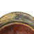 Original German WWII M42 Helmet with Textured Summer Camouflage Paint and Remnants of Winter Whitewash- Complete with Liner and Chinstrap Original Items