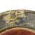 Original German WWII M42 Helmet with Textured Summer Camouflage Paint and Remnants of Winter Whitewash- Complete with Liner and Chinstrap Original Items