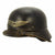 Original German WWII Luftschutz Civil Air Defense Beaded M35 Helmet marked EF64 Original Items