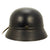 Original German WWII Luftschutz Civil Air Defense Beaded M35 Helmet marked EF64 Original Items