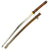 Original Late WWII Japanese Army Type 95 Wood "Pineapple" Handle NCO Katana with Matching Scabbard No. 202827 Original Items