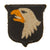 Original U.S. WWII Rare 101st Airborne Division White Tongue Patch with Green Back - Type 6 Original Items