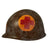 Original U.S. WWII Unit Marked Medic M1 Helmet Liner By CAPAC - 323d Medical Battalion, 98th Infantry Division Original Items