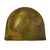 Original U.S. WWII Named Medic M1 Helmet Liner by Westinghouse with Period Camouflage Paint Job Original Items