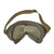 Original U.S. WWII Officer-Named M38 Tanker Helmet by Sears with Earphones and Polaroid Model 1944 Goggles Original Items
