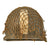 Original U.S. WWII 1943 M1 McCord Fixed Bale Helmet with Painted Invasion Stripe & Net - with RARE Hood Rubber Co. Liner Original Items