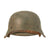 Original German WWII M42 Single Decal Army Heer Helmet with 58cm Liner & Chinstrap - stamped EF66 Original Items