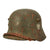 Original German WWII M18 Transitional Army Single Decal Helmet with Liner - Size 64 Shell Original Items