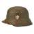 Original German WWII M18 Transitional Army Single Decal Helmet with Liner - Size 64 Shell Original Items