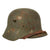 Original German WWII M18 Transitional Army Single Decal Helmet with Liner - Size 64 Shell Original Items