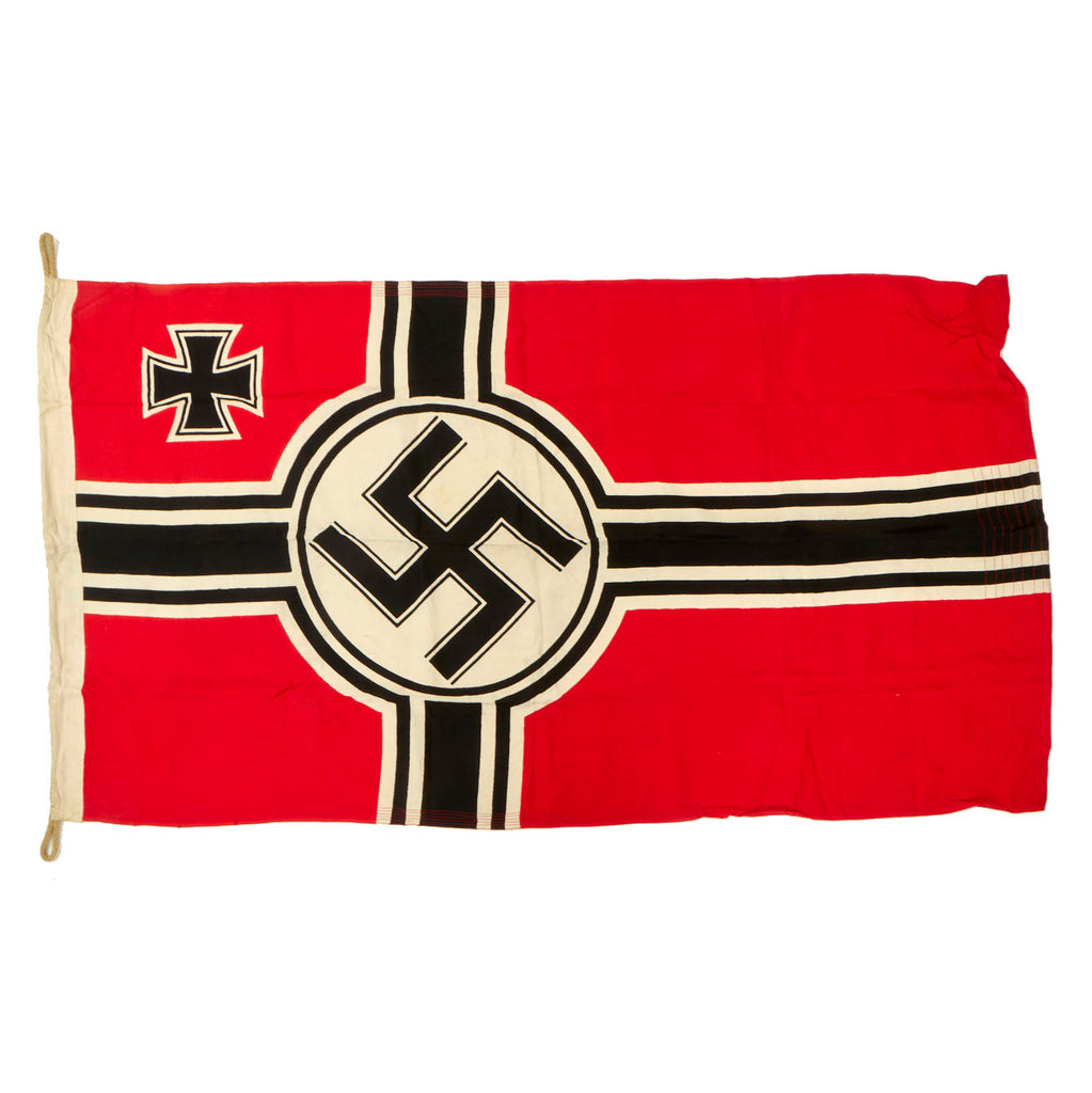 Original German WWII 80cm x 135cm National Battle Flag by Lorenz Summa Söhne - Reichskriegsflagge Original Items