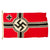 Original German WWII 80cm x 135cm National Battle Flag by Lorenz Summa Söhne - Reichskriegsflagge Original Items