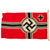 Original German WWII 80cm x 135cm National Battle Flag by Lorenz Summa Söhne - Reichskriegsflagge Original Items