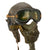 Original U.S. WWII Army Air Force Aviator Flight Helmet Set - Polaroid B-8 Goggles, A-14 Mask, A-11 Helmet Original Items