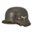 Original German WWII 1938 dated Luftwaffe M35 Double Decal Steel Helmet with 59cm Liner - EF66 - Complete Original Items