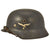 Original German WWII 1938 dated Luftwaffe M35 Double Decal Steel Helmet with 59cm Liner - EF66 - Complete Original Items