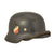 Original German WWII 1938 dated Luftwaffe M35 Double Decal Steel Helmet with 59cm Liner - EF66 - Complete Original Items