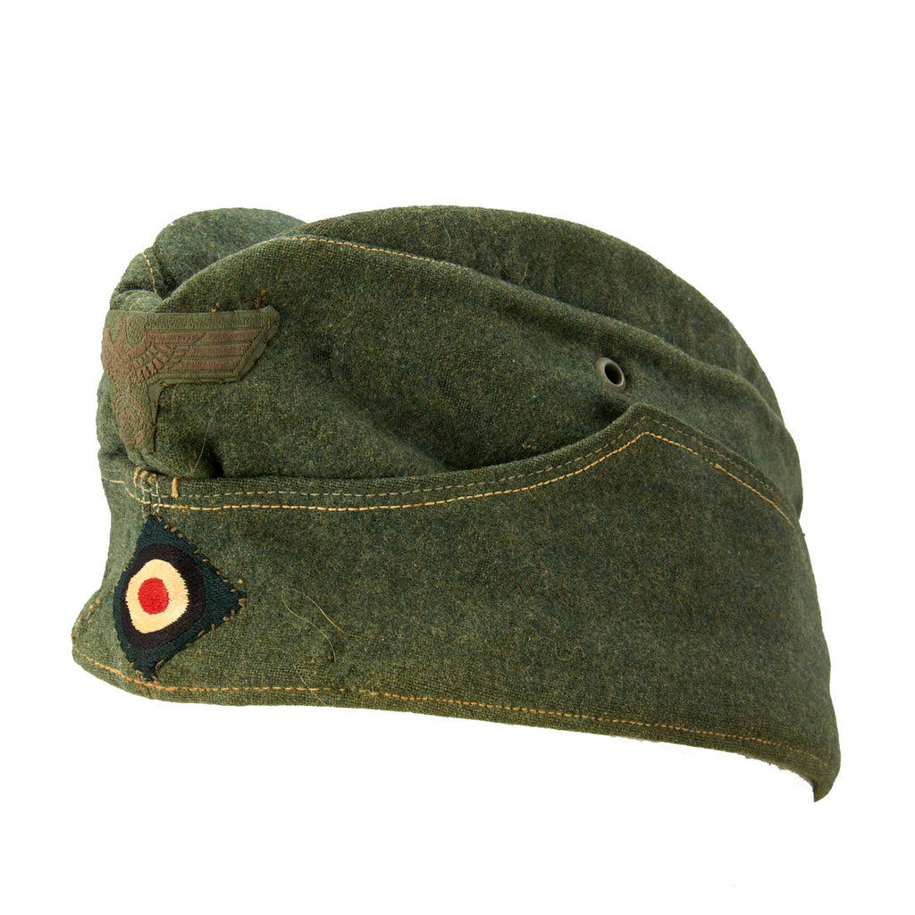 Original German WWII Heer Army Wool EM-NCO M38 Size 56cm Overseas Cap - Schiffchen Original Items