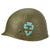 Original U.S. WWII Named 36th Division M1 Fixed Bale Helmet with Unit Marked Liner-Named Original Items