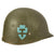 Original U.S. WWII Named 36th Division M1 Fixed Bale Helmet with Unit Marked Liner-Named Original Items