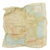 Original U.S. WWII Airborne "Zones of France" D-Day Silk Map - Dated March 1944 - WEA Western European Area Original Items