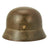 Original German WWII Extra Large M35 Single Decal Kriegsmarine Navy Helmet with Partial 61cm Liner & Chinstrap - ET68 Original Items
