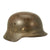 Original German WWII Extra Large M35 Single Decal Kriegsmarine Navy Helmet with Partial 61cm Liner & Chinstrap - ET68 Original Items