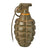Original U.S. WWII Inert MkII Pineapple Grenade with Yellow Ring & M10A2 Fuze Original Items