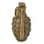 Original U.S. WWII Inert MkII Pineapple Grenade with Yellow Ring & M10A2 Fuze Original Items