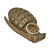 Original U.S. WWII Inert MkII Pineapple Grenade with Yellow Ring & M10A2 Fuze Original Items