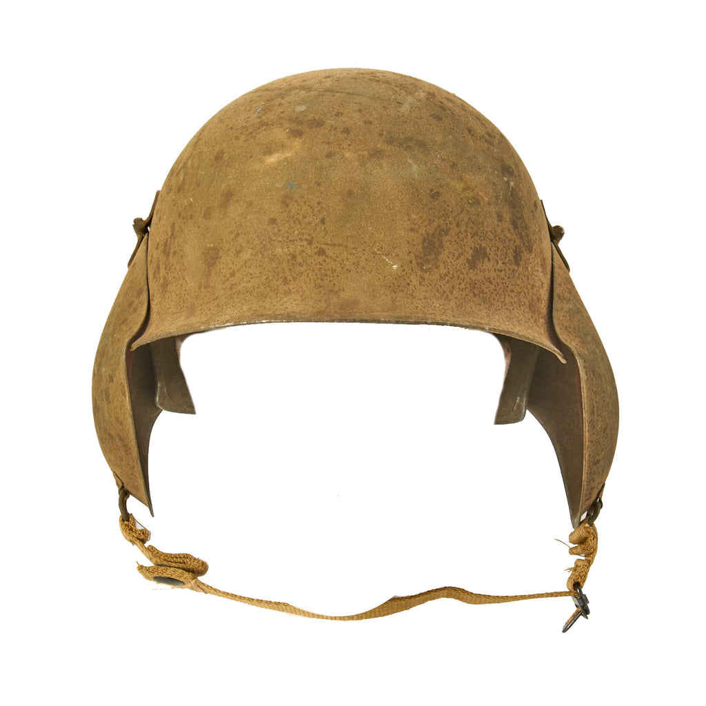 Original U.S. WWII USAAF Bomber Crew M3 Steel FLAK Helmet - Complete Original Items