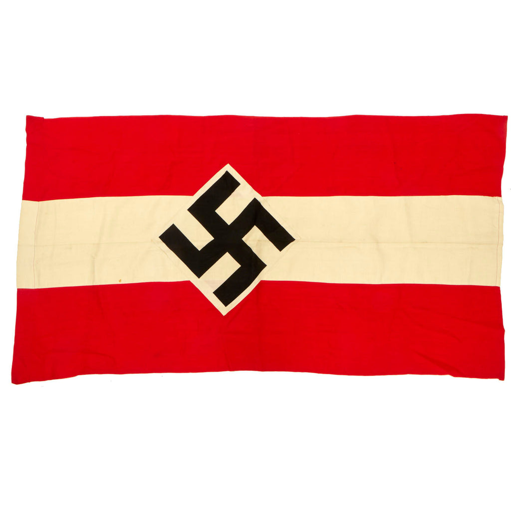 Original German WWII HJ Youth Company Parade Flag - 55” x 30” Original Items