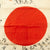 Original Japanese WWII Hand Painted Cloth Good Luck Flag With Multiple Temple Stamps - 29" x 42" Original Items