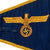 Original German WWII Navy Kriegsmarine Officer Vehicle Staff Car Fender Pennant Flag with Pole - 12.5" x 8" Original Items