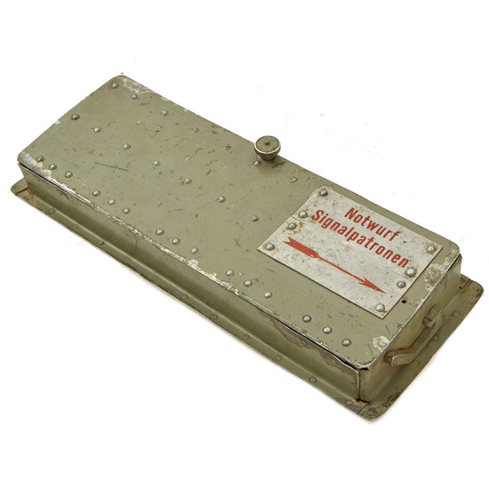 Original German WWII Luftwaffe Aircraft Emergency Flare Signal Cartridge Aluminum Dispenser - Notwurf Signalpatronen Original Items