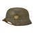 Original German WWII Extra Large M35 Single Decal Army Heer Helmet with 60cm Liner - NS68 Original Items