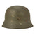 Original German WWII Extra Large M35 Single Decal Army Heer Helmet with 60cm Liner - NS68 Original Items