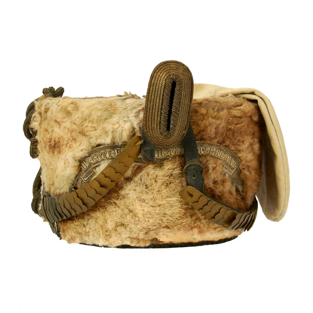 Original Imperial German WWII Prussian Thuringian Hussar Regiment 12 Officer's Pelzmütze Busby Original Items