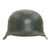 Original German WWII M42 Single Decal Luftwaffe Helmet Shell with Size 59cm Liner Band - ET66 Original Items