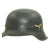 Original German WWII M42 Single Decal Luftwaffe Helmet Shell with Size 59cm Liner Band - ET66 Original Items