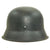 Original German WWII M42 Single Decal Luftwaffe Helmet Shell with Size 59cm Liner Band - ET66 Original Items
