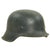 Original German WWII M42 Single Decal Luftwaffe Helmet Shell with Size 59cm Liner Band - ET66 Original Items