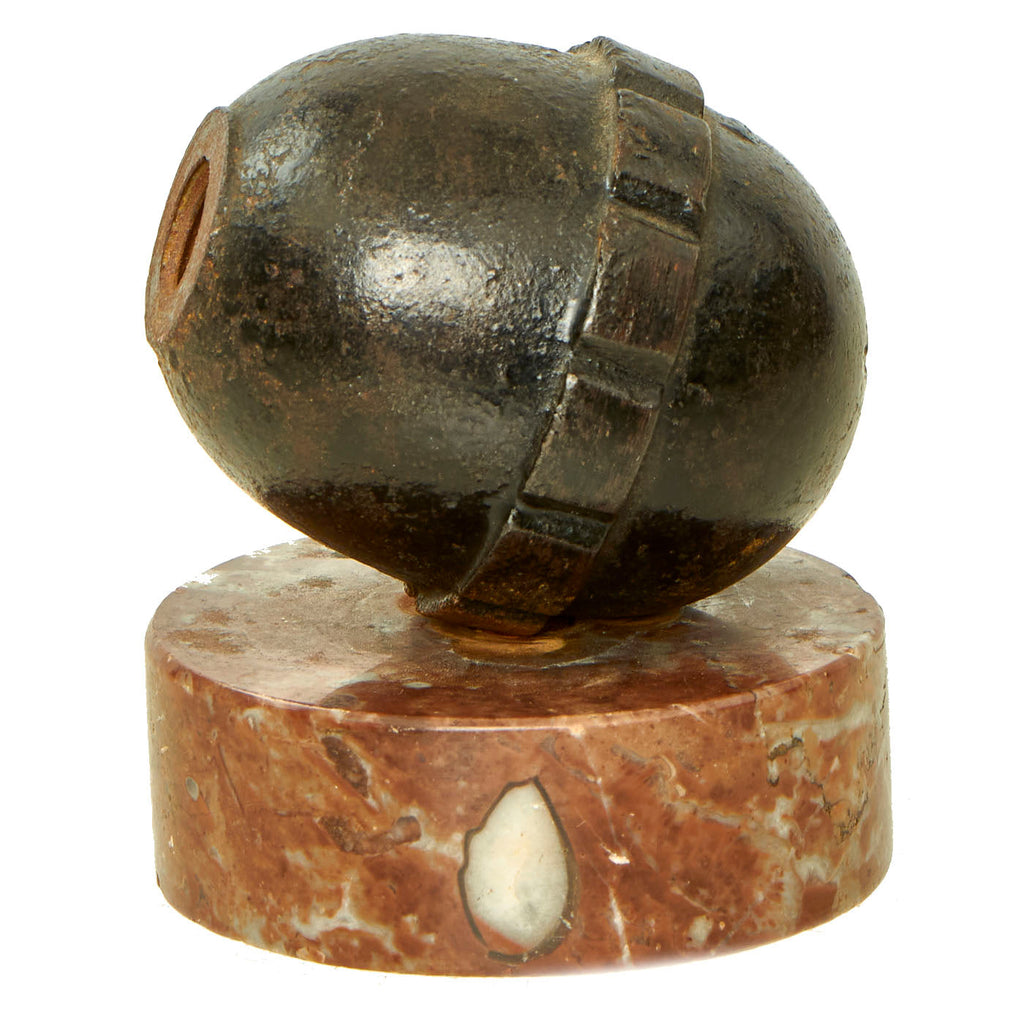 Original German WWI Model 1917 n/A Inert Egg Hand Fragmentation Grenade Desktop Art - Eierhandgranate Original Items