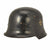 Original German WWII M34 Square Dip NSDAP Double Decal Civic Police Steel Helmet - Ordnungspolizei Original Items