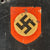 Original German WWII M34 Square Dip NSDAP Double Decal Civic Police Steel Helmet - Ordnungspolizei Original Items