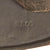 Original German WWII Beaded M35 NSDAP Double Decal Civic Police Steel Helmet - marked EF66 Original Items