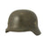 Original German WWII Army Heer M35 Service Worn Single Decal Helmet with 1942 Dated Liner - ET64 Original Items