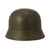 Original German WWII Army Heer M35 Service Worn Single Decal Helmet with 1942 Dated Liner - ET64 Original Items
