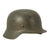 Original German WWII Army Heer M35 Service Worn Single Decal Helmet with 1942 Dated Liner - ET64 Original Items